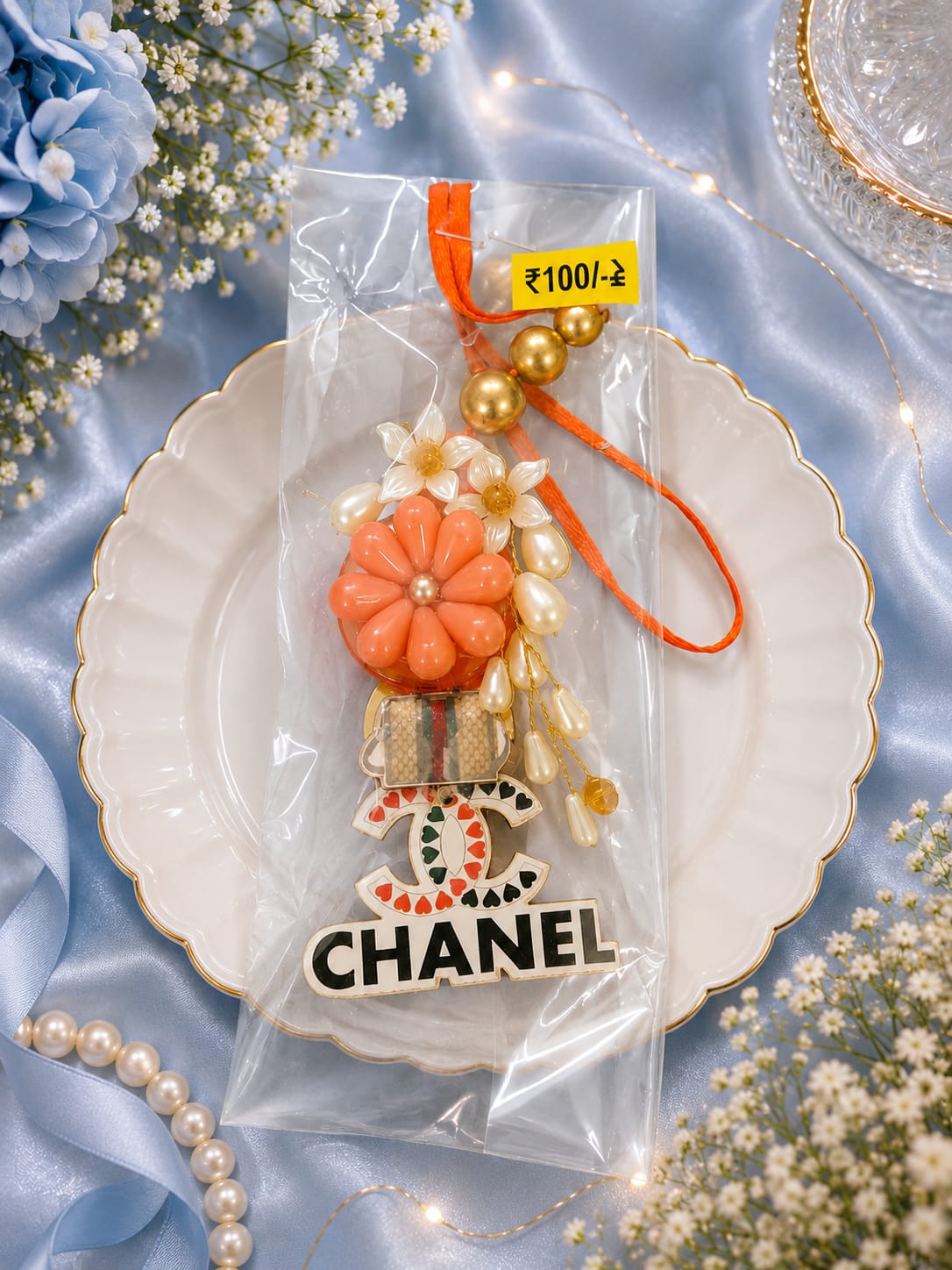 Luxury Floral Designer Rakhi