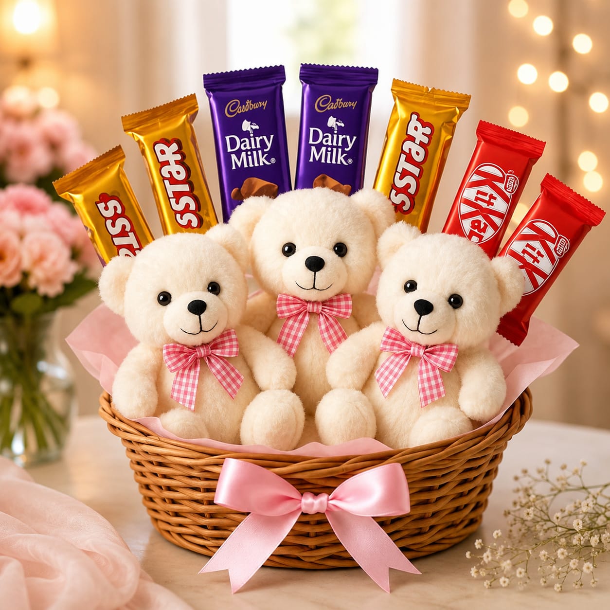 Teddy Bear & Chocolate Combo