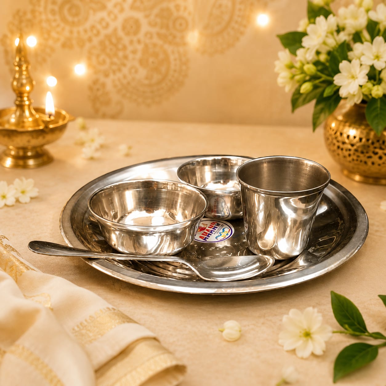Bhog Puja Thali Set