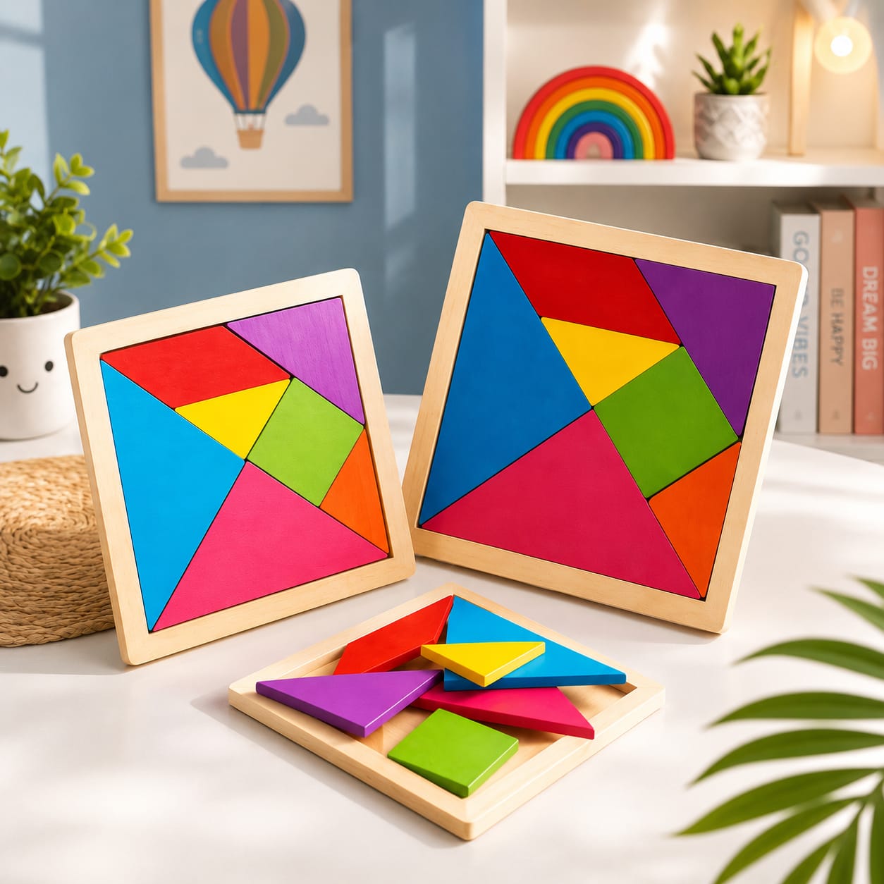 Wooden Tangram Puzzles