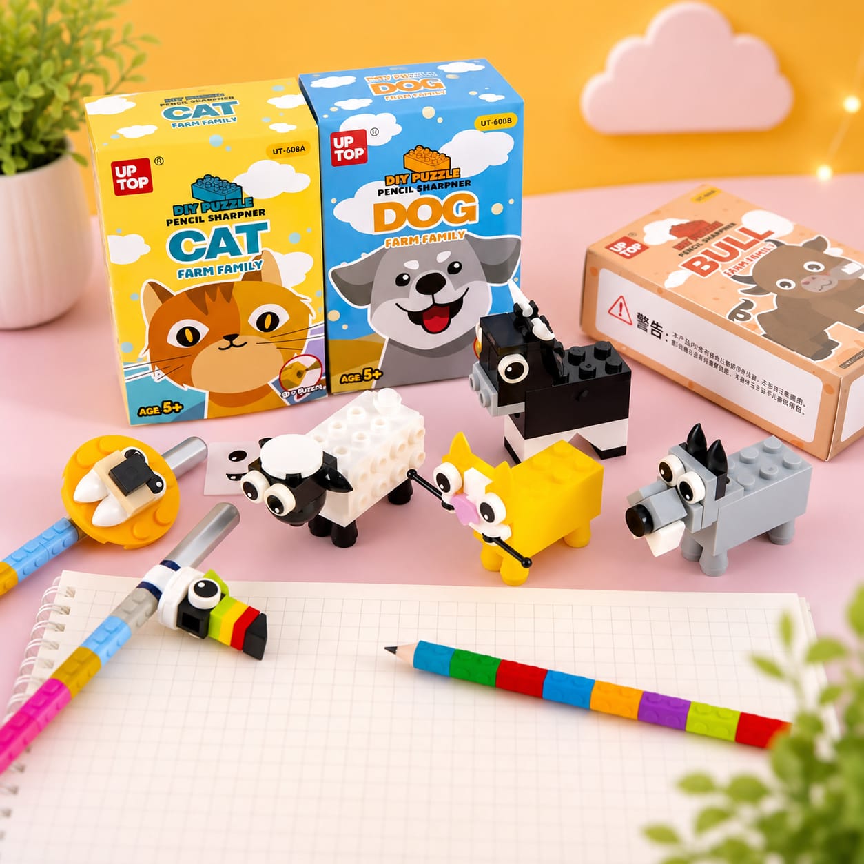 Animal Puzzle Pencil Sharpener