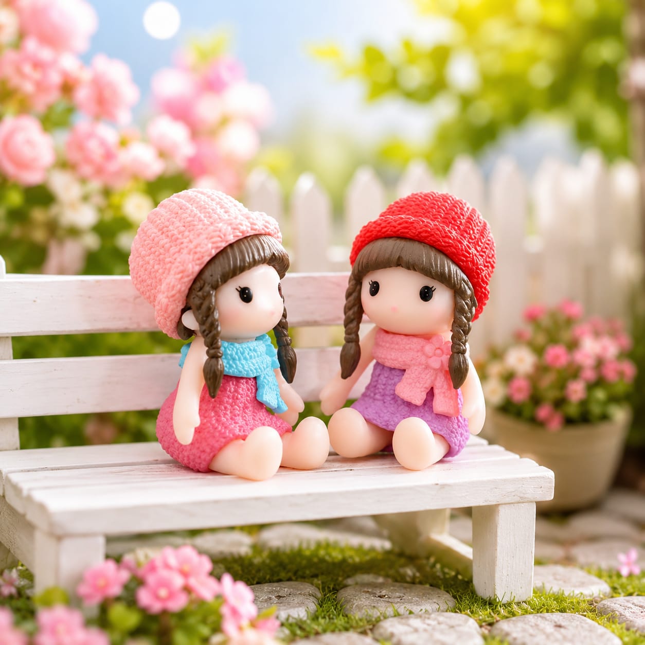 Cute Winter Girl Miniature