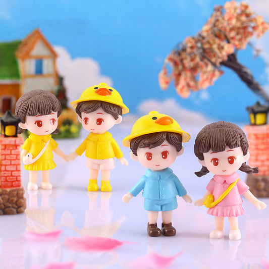 Cute boy & girl Miniature
